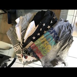 Lot of 6 Nike and converse T-shirts sz. Large